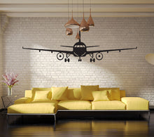 Load image into Gallery viewer, Black Airplane Wall Art Mural Decor Sticker