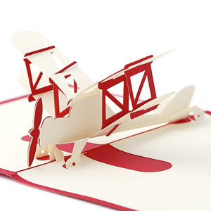 Greeting Cards 3D Laser Cut Airplanes